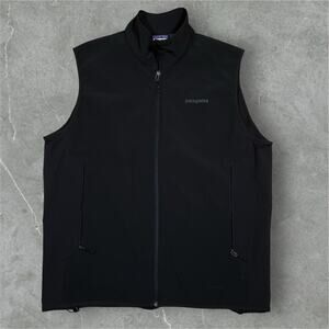 Patagonia Adze Vest Mens Size XL Black Polartec 83465 SP15 Company Logo on Back